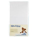 DK Travel Cot Fitted Sheet White 117x53cm