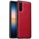anccer Compatible with Sony Xperia 10 III Case, Soft TPU Leather Case Premium Material Slim Cover for Sony Xperia 10 III (Glamor Red)