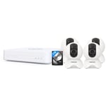 Kit vidéosurveillance IP 4 caméras KIT-4-FN8108H-X5-W-HDD