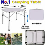 Pliant 2 pieds table de camping en aluminium pique - nique portable réglable partie BBQ extérieur