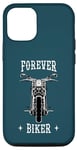 Coque pour iPhone 12/12 Pro Motocyclistes pour toujours – Design moto, motard et racer