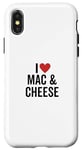 iPhone X/XS I Love Mac And Cheese Cheesy Food Lover Case