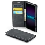 Mobique Sony Xperia 1 VI Slimmat fodral med kortfack, Svart