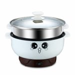 Multifunction Electric Skillet Rice Cooker Steamer Nonstick Grill Pot with Lid