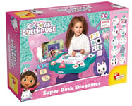 Lisciani - Gabby et la Maison Magique - Super Bureau Éducatif Interactif pour Enfants dès 2 Ans - Plus de 10 Jeux Educatifs - Eveil Sensoriel et Logique - Gabby's Dollhouse- Fabriqué en Italie