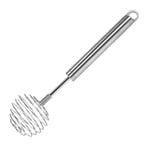 Snow Island Stainless Steel Ball Whisk, Manual Household Kitchen Hand-Held Mixing Dough Spring Stirring Rod Baking Tool