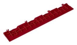 PELA Kantlist till garagegolv 38x38 cm, röd, 10-pack