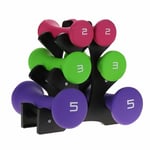 6/10/20/30kg Hand Dumbbell Set With Stand Free Weights Training Gym Exercise