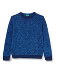 United Colors of Benetton Boy's Jersey G/C M/L 1127Q101K Long Sleeve Crew-Neck Sweater, Bright Blue, XL