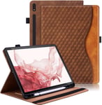 Vkooer Case for Samsung Tab S9 FE+ plus 2023 12.4 Inch PU Leather Tablet Protect