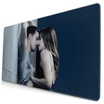 Fifty Sha-des Grey Sex Mouse Pad Rectangle Non-Slip Rubber Gaming/Working Geek Mousepad Comfortable Desk Mousepad Gift 15.8x29.5 in