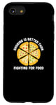 Coque pour iPhone SE (2020) / 7 / 8 Funny Foodies Blagues Pizza Margherita Napolitain Fast Foods