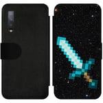 Samsung Galaxy A7 (2018) Wallet Slim Case Minecraft Svärd