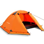 Nuokix Camping Tent, Tents tents for camping coleman tent Tent outdoor thickening camping tent double portable wild camping tent single double rainproof tourism (Color : ORANGE, Size : 250 * 210 * 115