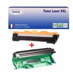 Kit Tambour+Toner compatible avec Brother TN1050, DR1050 pour Brother HL1110, HL1112, HL1210W, HL1212W - T3AZUR