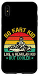 iPhone XS Max Funny Go Kart Racing Kids Boy Girl Karting Go Kart Racer Case