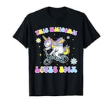 This Unicorn Loves BMX Bike Bicycle Lovers for Girls Groovy T-Shirt