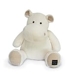 Histoire d'Ours - Peluche Géante Hippopotame - Hip'Chic - Ivoire - 85 Cm - Très Grande Peluche Douce et Mignonne pour les Calins - Cadeau Naissance et Anniversaire pour Enfants - L'HIPPO - HO3092