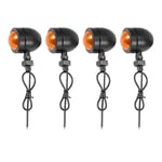 4 st svarta blinkers till motorcykel