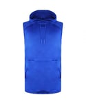 Under Armour Curry Blue Mens UNDRTD Sleeveless Loose Hoodie 1362000 400 - Size Large