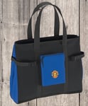 MANCHESTER UNITED FOOTBALL CLUB MUFC MAN UTD 49L  ZIP UP TOTE BAG PHONE LAPTOP