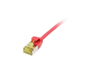 Patchkabel Rj45 Cat6a 500Mhz 10M Röd Uftp Slimline Rund D38mm Tpelszhsuperflex Awg32 Med Cat7 Råkabel Synergy 21