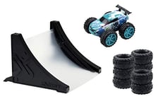 Exost 20620 Jump/Shox Stunt Pack, Silverlit, Friction Powered, Racing Car Toy for Boys & Girls, Black