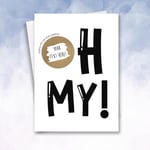 Personalised scratch off reveal oh my guess what pregnancy reveal your a dad