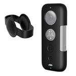 XIAODUAN-Apply to- - Silicone Protective Case with Lens Cover for Insta360 ONE X(Black) (Color : Black)