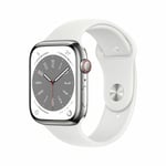 Smartklocka Apple Watch Series 8 Vit Silvrig Ø 45 mm