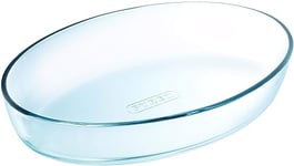 Pyrex 1041030 Essentials Plat à four ovale en verre - 39x27x6 cm