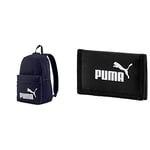 PUMA Phase Unisex Adult Backpacks & PUMJV|# Unisex Adult Phase Wallet Purse - Black, OSFA, one size