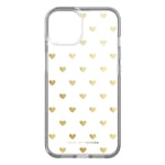 iPhone 14 / 13 iDeal Of Sweden Clear Deksel - Golden Hearts