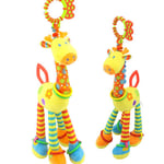 YEKKU Newborn Baby Toyï¼ŒSoft Giraffe Animal Lovely Rattles Plush Baby Stroller Bed Bell Soft Teether Hanging Toy