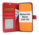 Crazy Horse Wallet Motorola Moto G50 5G (Röd)