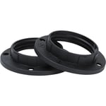 Gelia 4079032692 Skärmring E14, svart, 2-pack