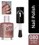 Rimmel London Super Gel Nail Polish Nail Varnish Super Shine 080 Naughty Or Nice