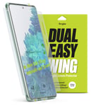 Ringke Dual Easy Wing Film [2 Pack] Designed for Galaxy S20 FE Screen Protector, Easy Application Case-Friendly Full Side Coverage Compatible with Galaxy S20 FE