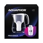 AQUAPHOR Provence White Water Filter Jug Counter Top Design with 4.2L Capacity,