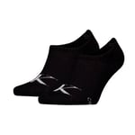 Calvin Klein Strumpor 2P Monogram High Cut Footie Socks Svart Strl 39/42 Herr