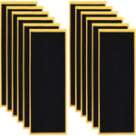 12 ST Greppbräda Skumgrepp Tejp, Självhäftande Gripboard Skum Tejp Svart Halkfri Skumgrepp Tejp för Greppbrädor, 110 x 38 x 1 mm