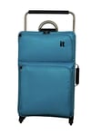 IT Luggage it World's Lightest Medium 4 Wheel Soft Suitcase Blue