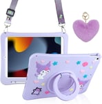 for Ipad 9Th/8Th/7Th Generation Case Ipad 10.2 Case for Kids Girls Silicone Case