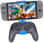 For Nintendo Switch / Switch Lite Adjustable Controller Mount Clip Holder, Play Games Pairing your Nintendo Switch with a Nintendo Pro Controller, Providing a Smoother Gaming Experience. - Blue
