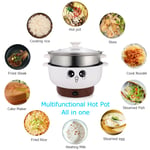 Electric Cooker Skillet Wok Hot Pot For Cook Rice Fried Noodles Stew Soup UK