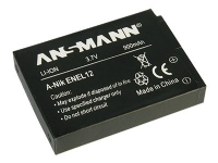 ANSMANN A-Nik EN EL 12 - Kamerabatteri - Li-Ion - 900 mAh - för Nikon Coolpix A1000, A900, AW120, AW130, P340, S9600, S9900, W300 KeyMission 170, 360