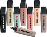 Stabilo Boss Original Naturecolors, 1 Styck, Ljusgrå, 18 År, Mejselspets, Ljusgrå, Svart, Plast