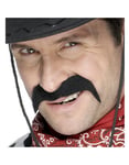 Cowboymustasch - Svart (Lösmustasch)