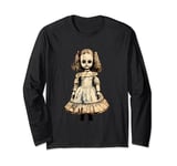 Vintage Creepy Horror Doll Supernatural Goth Haunted Doll Long Sleeve T-Shirt