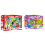 Galt, Giant Floor Puzzle - Who's Taller?, Floor Puzzles for Kids, 30 piece Puzzle, Ages 3 to 6 years Plus + Galt Toys, Giant Floor Puzzle - Dinosaurs, Floor Puzzles for Kids, Ages 3 Years Plus